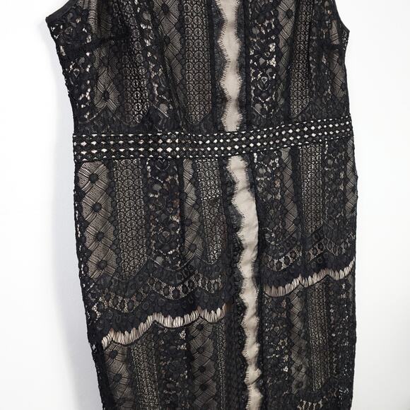 Chico's Black Lace Sleeveless Shift Dress - Picture 6 of 8